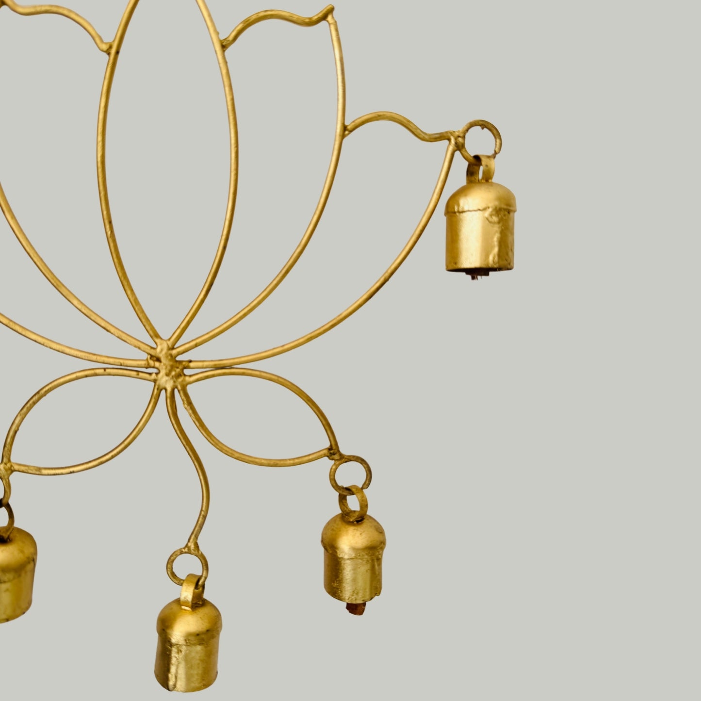 Lotus Copper Bell Wind Chime