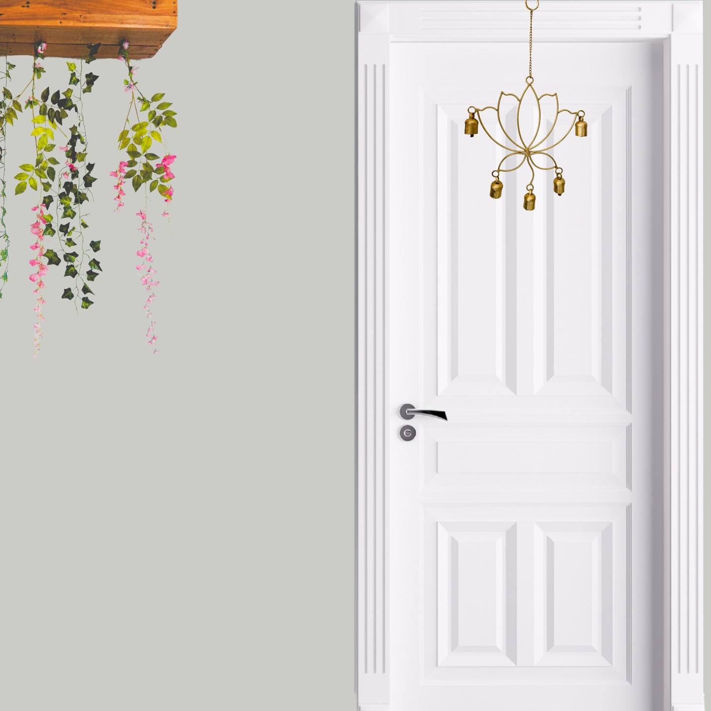 Lotus Copper Bell Wind Chime