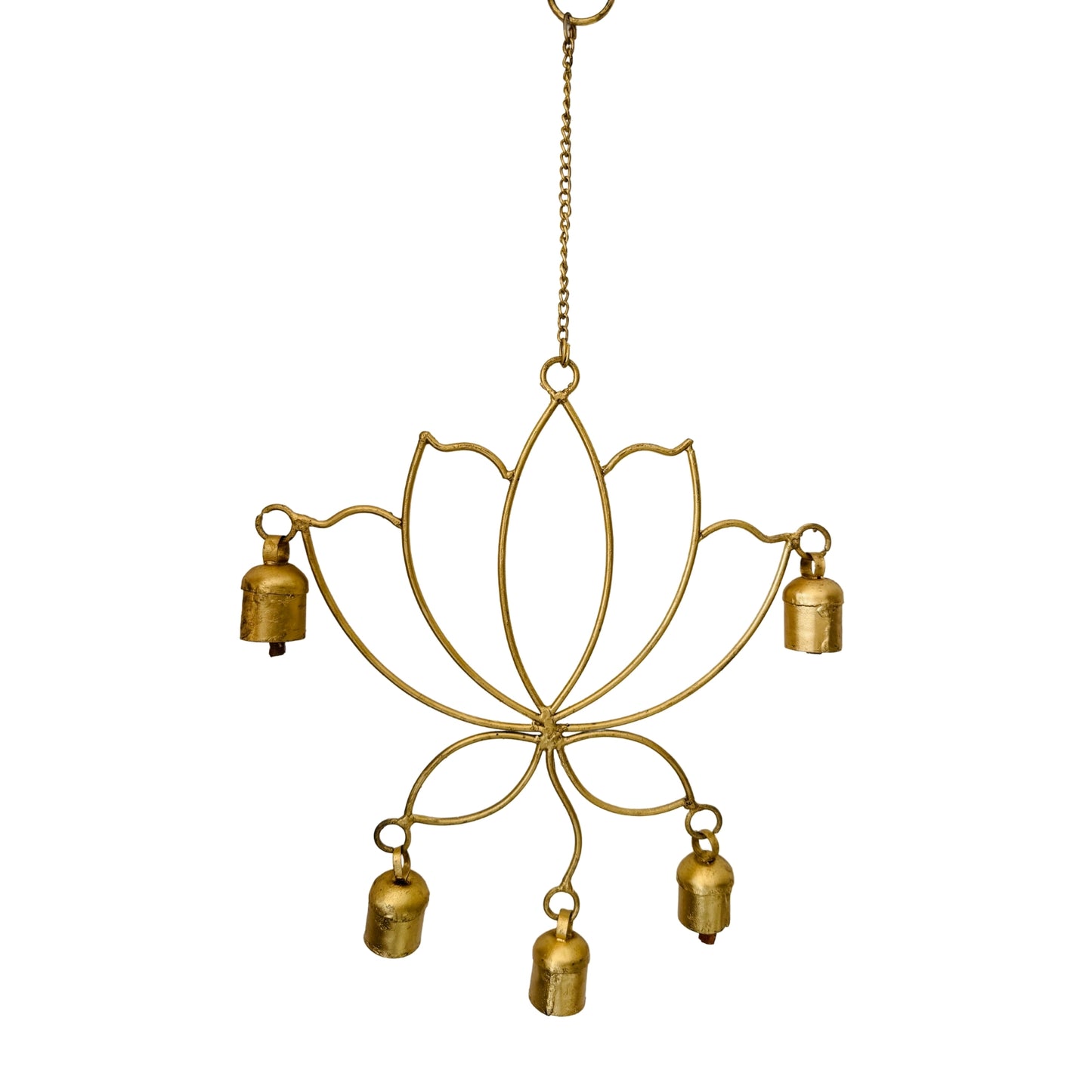 Lotus Copper Bell Wind Chime