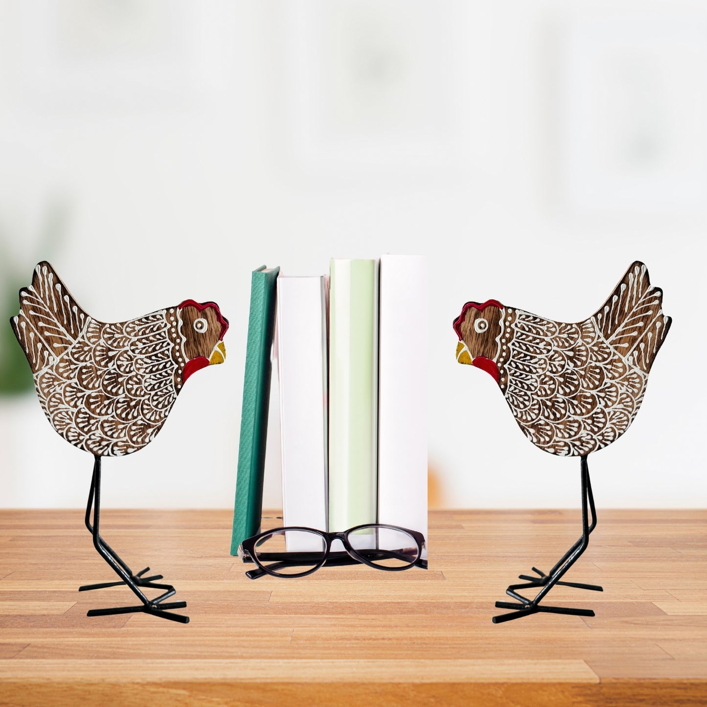 Kukdoo Koo (set of 2) Handmade Bird Desk/Table Decor
