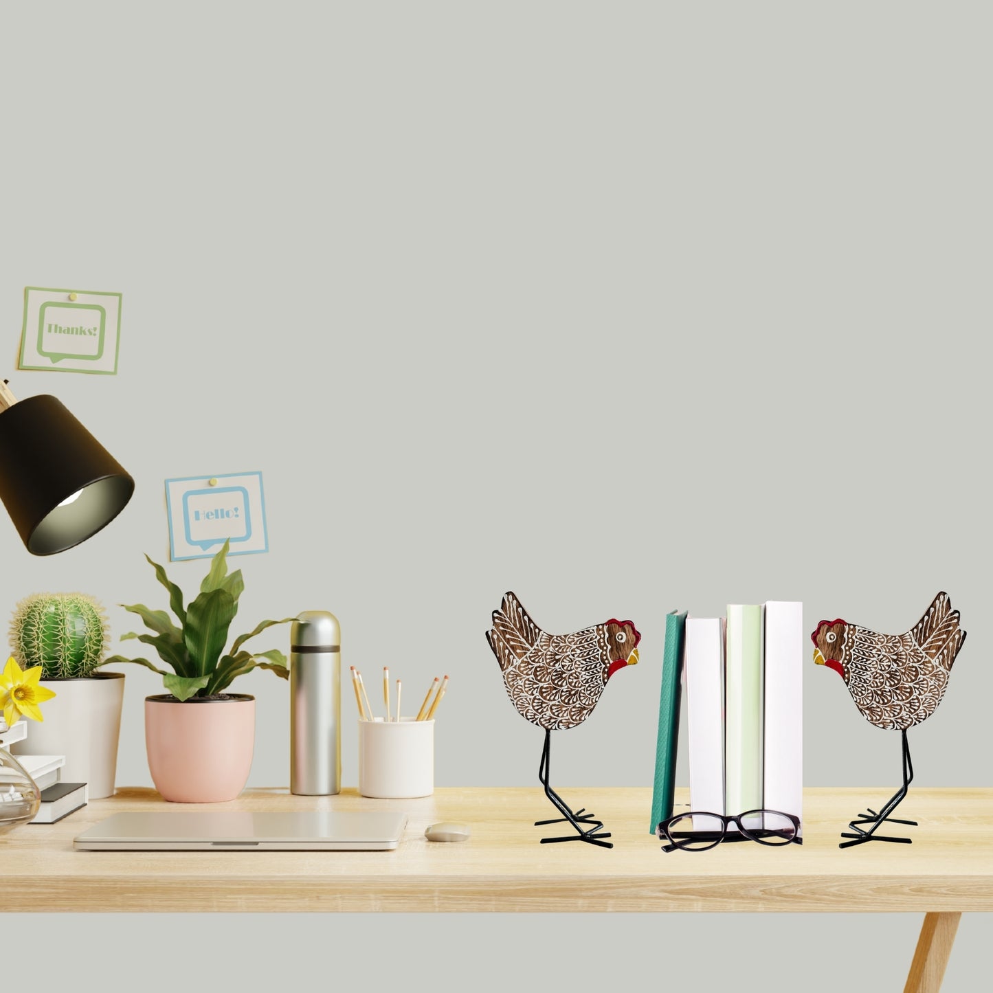 Kukdoo Koo (set of 2) Handmade Bird Desk/Table Decor