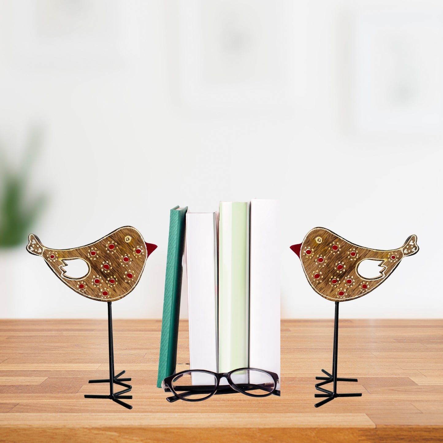 Twitte (set of 2) Handmade Bird Desk/Table Decor