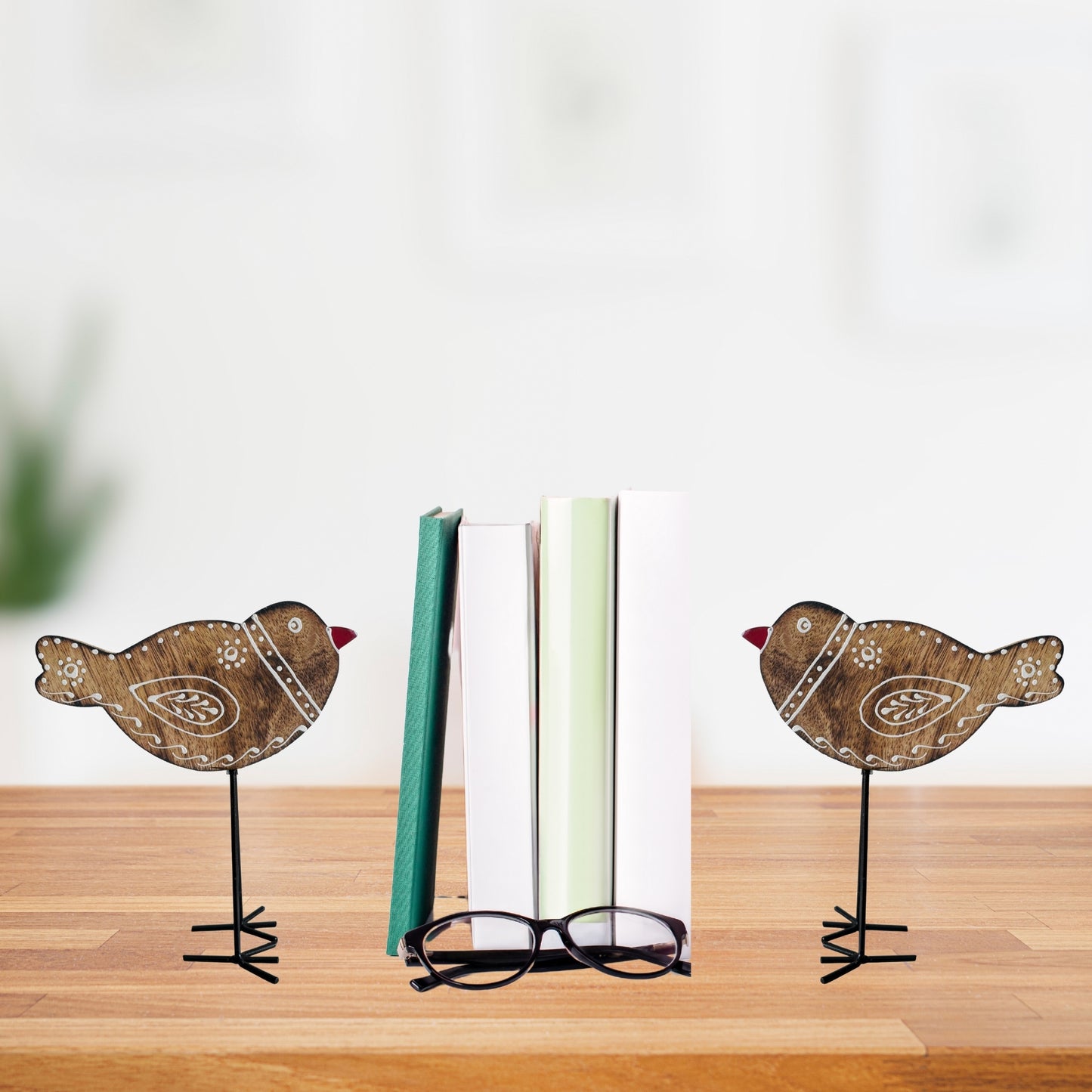 Myna(set of 2) Handmade Bird Desk/Table Decor