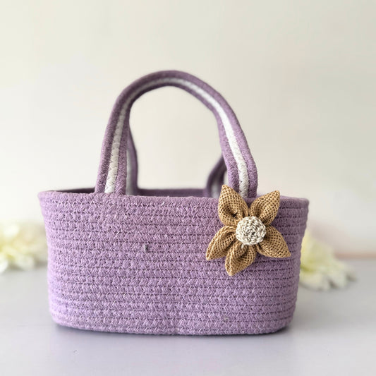 Lavender Hamper  Basket | Return Favor Basket for Gifting