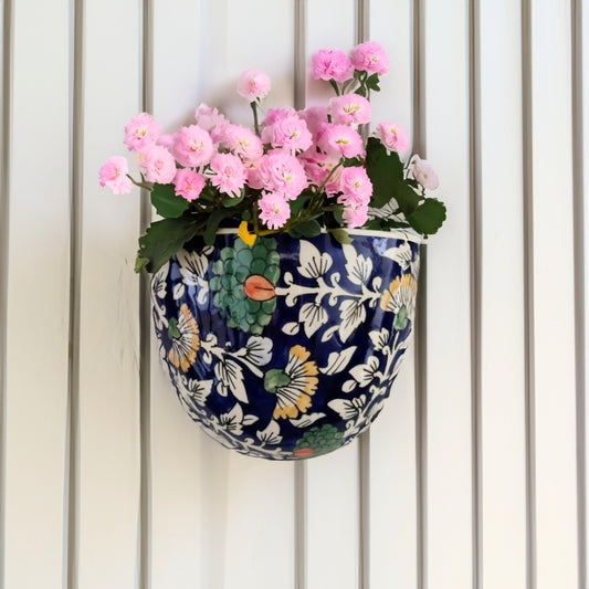 Mumtaz Ceramic Wall Hanging - Blue - jasmeyhomes