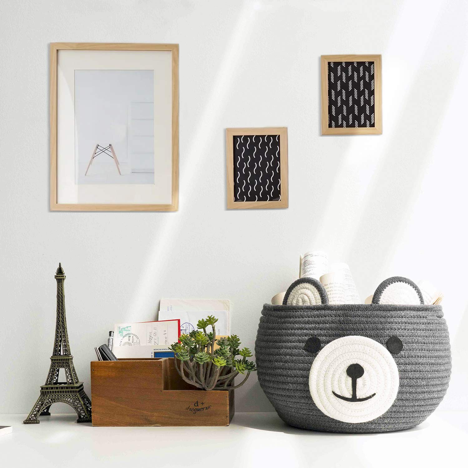 Kids Toy Basket | Multipurpose Storage Organiser (Grey) - jasmeyhomes