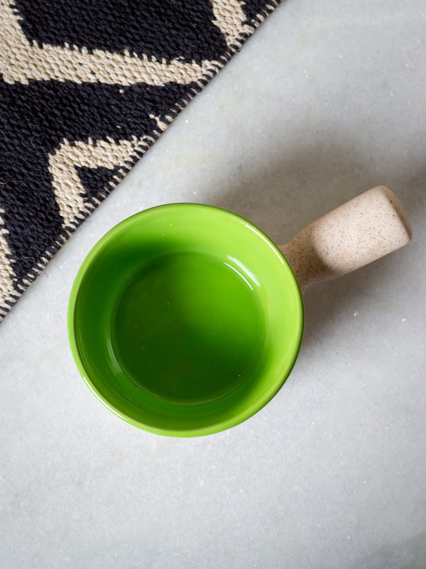 Creme & Green Serving Bowl - jasmeyhomes