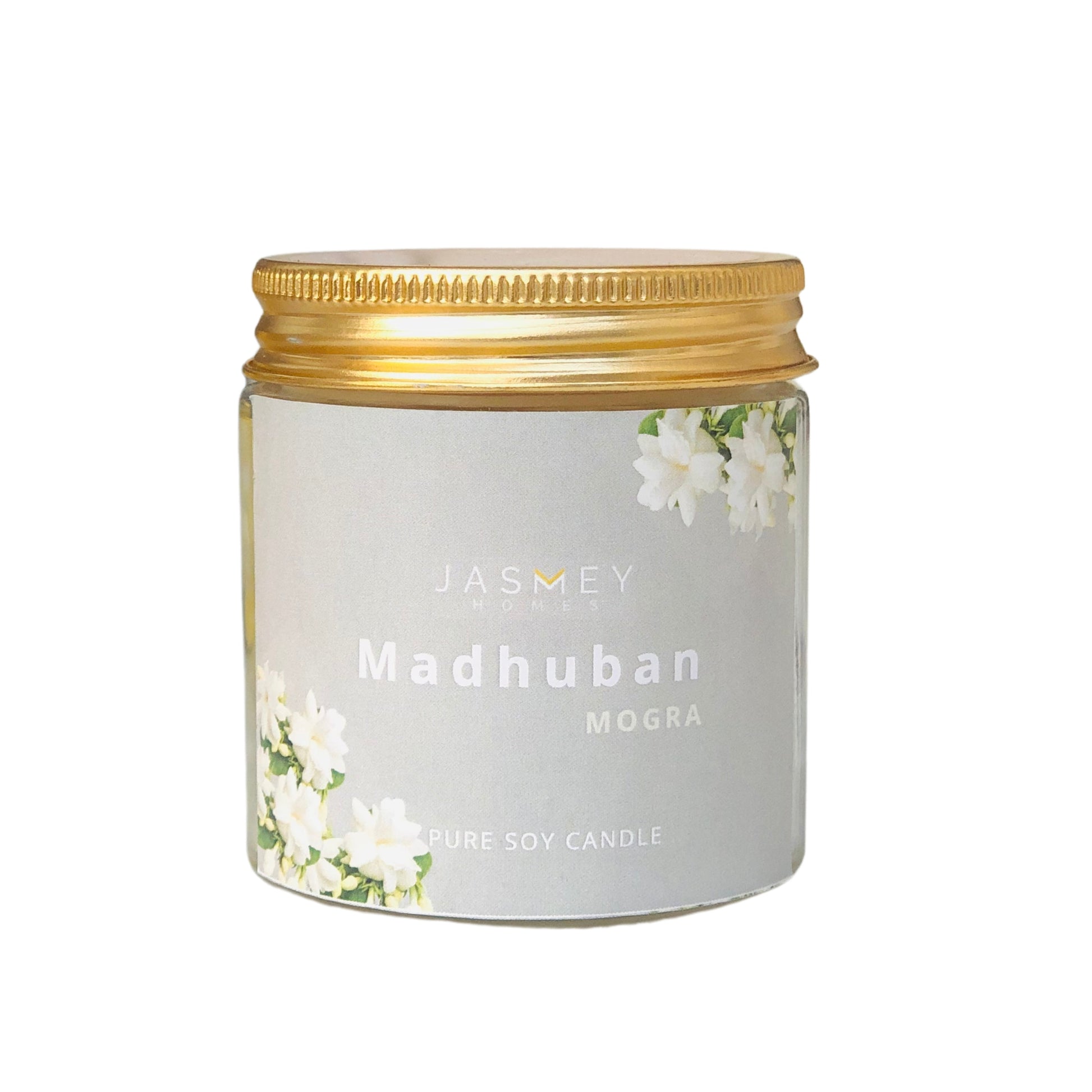 JASMEY HOMES | MOGRA SCENTED CANDLE - PURE SOY - jasmeyhomes
