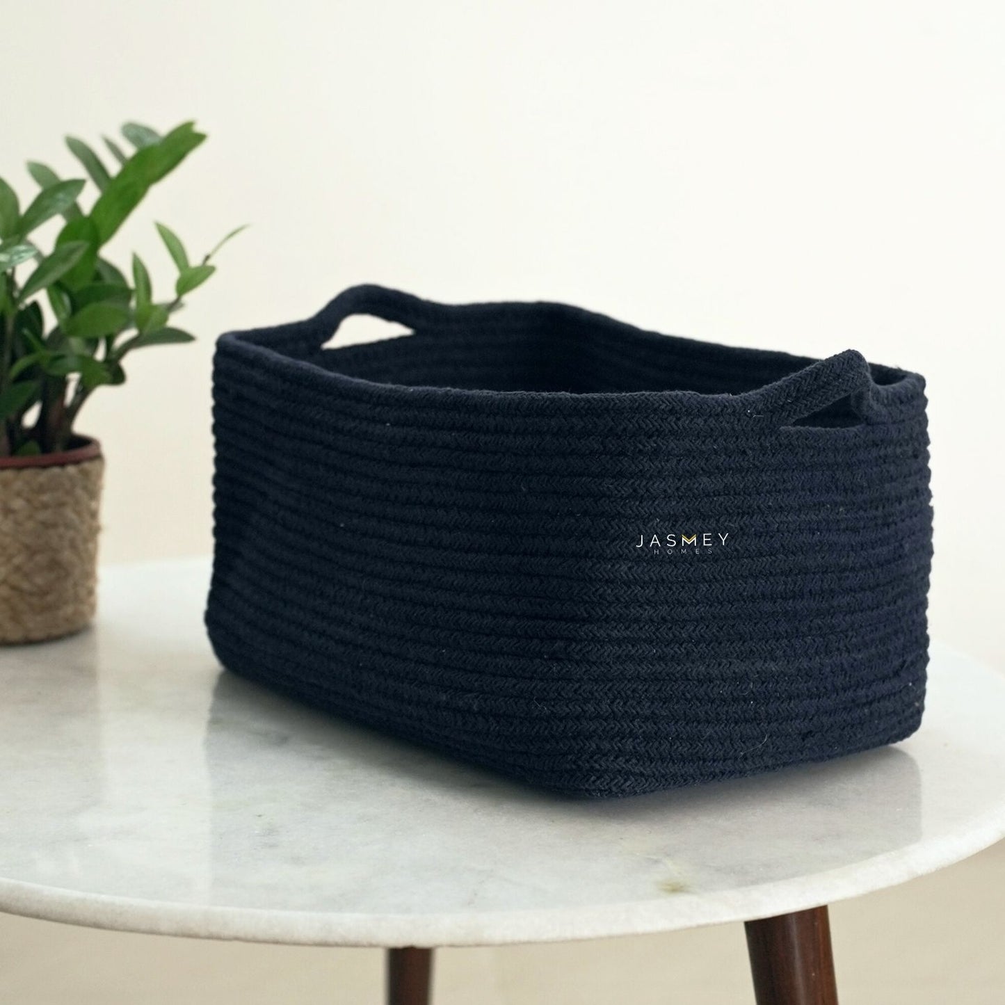 Rectangular Blue Storage Basket - jasmeyhomes