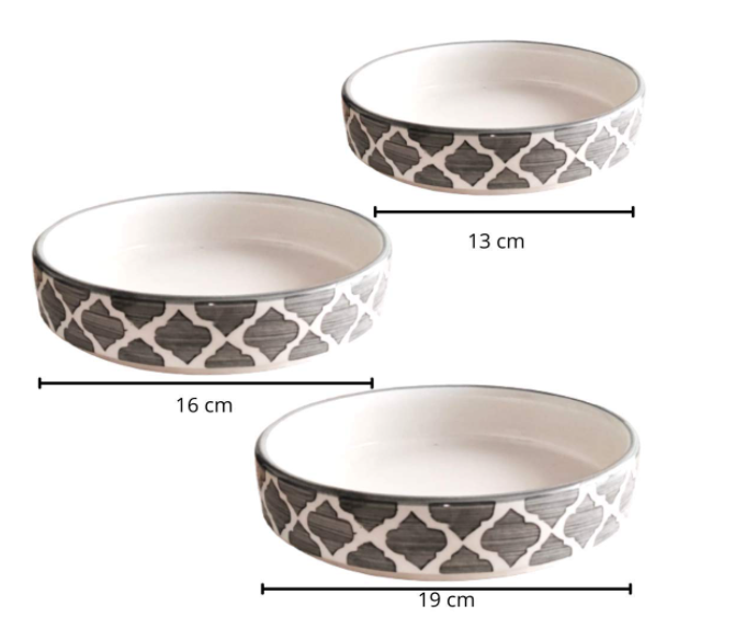 IKAT ART Serveware- Set of 3 - jasmeyhomes