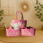 Personalized Cotton Rope Baskets with Name