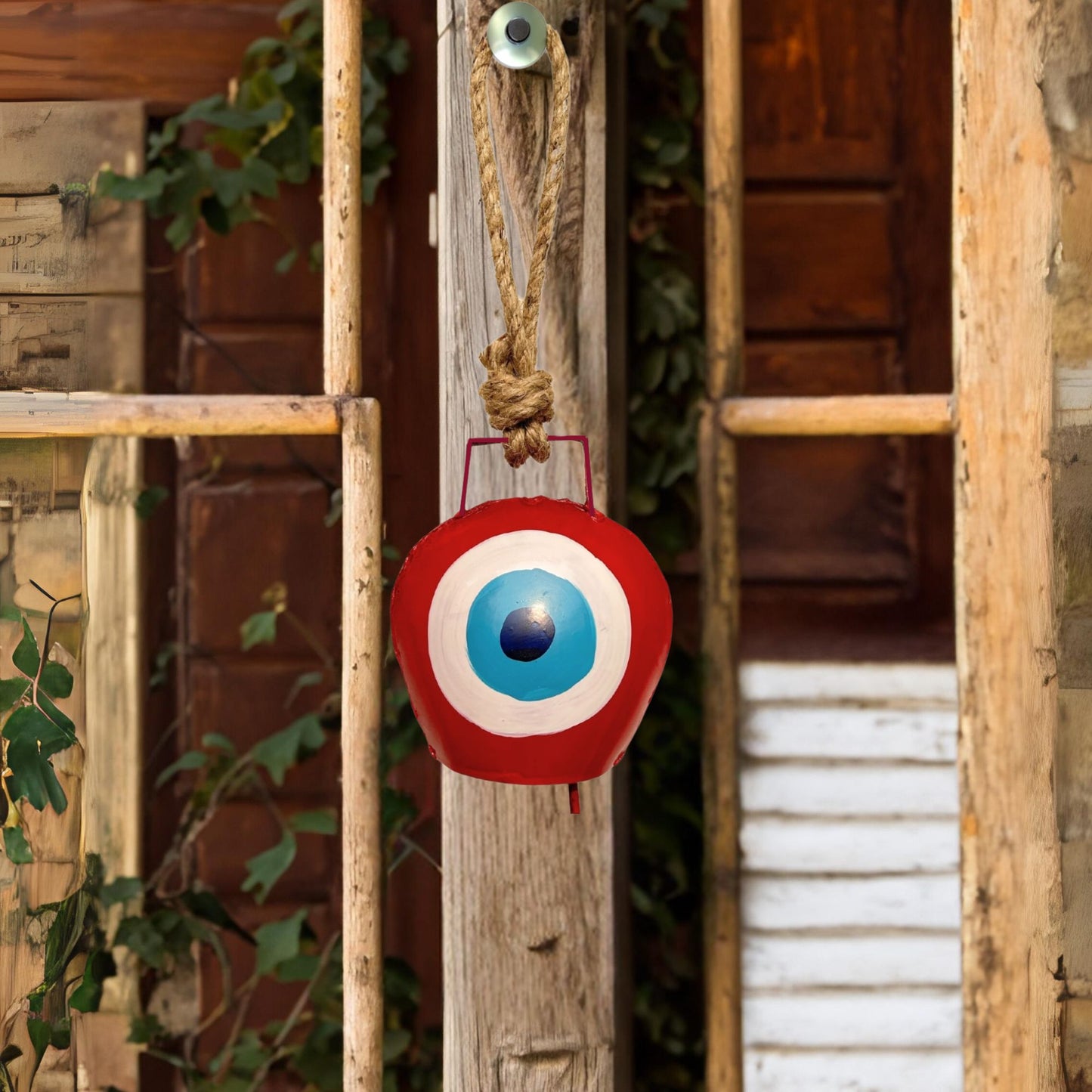 Evil Eye Cow Bell for Wall Decor