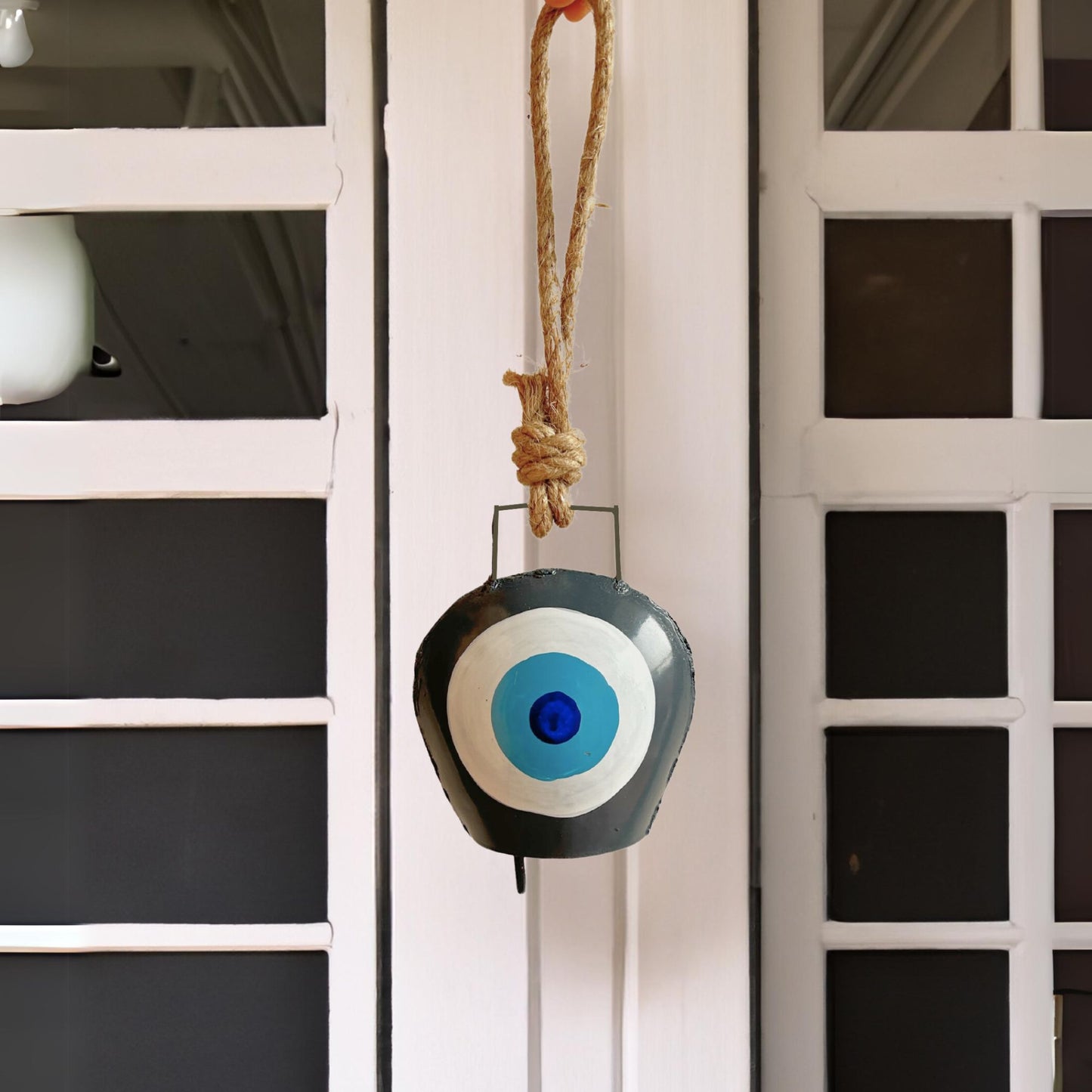 Evil Eye Cow Bell for Wall Decor