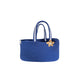 Indigo Basket | Room Hamper Basket for Gifting with Jute Bow