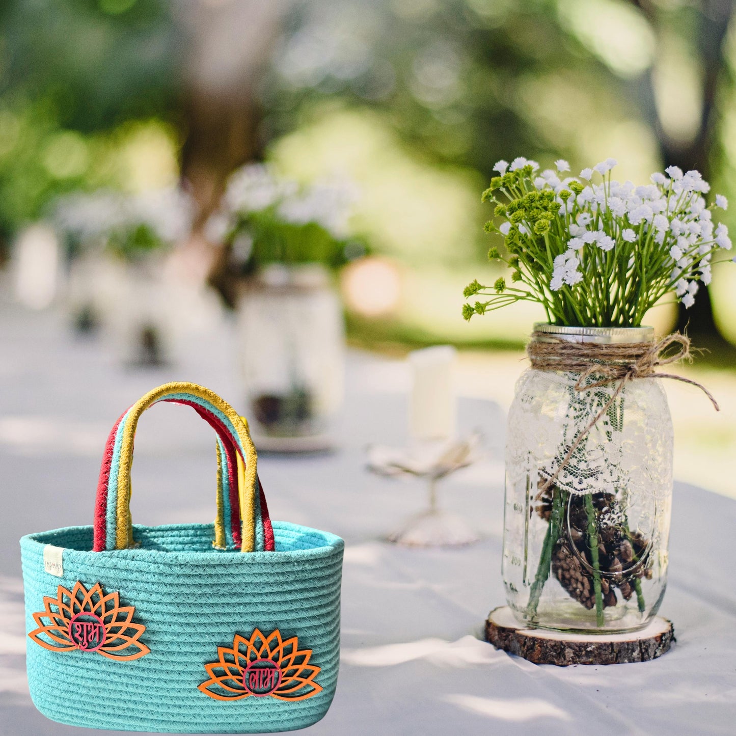 Aqua Diwali Hamper Basket - Subh Labh Basket