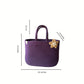 Handwoven Jute & cotton  Handbag | Lunch Bag- Purple