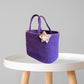 Handwoven Jute & cotton  Handbag | Lunch Bag- Purple