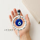 Handmade Macrame  Evil Eye Wall Hanging: Boho Home Protection Amulet