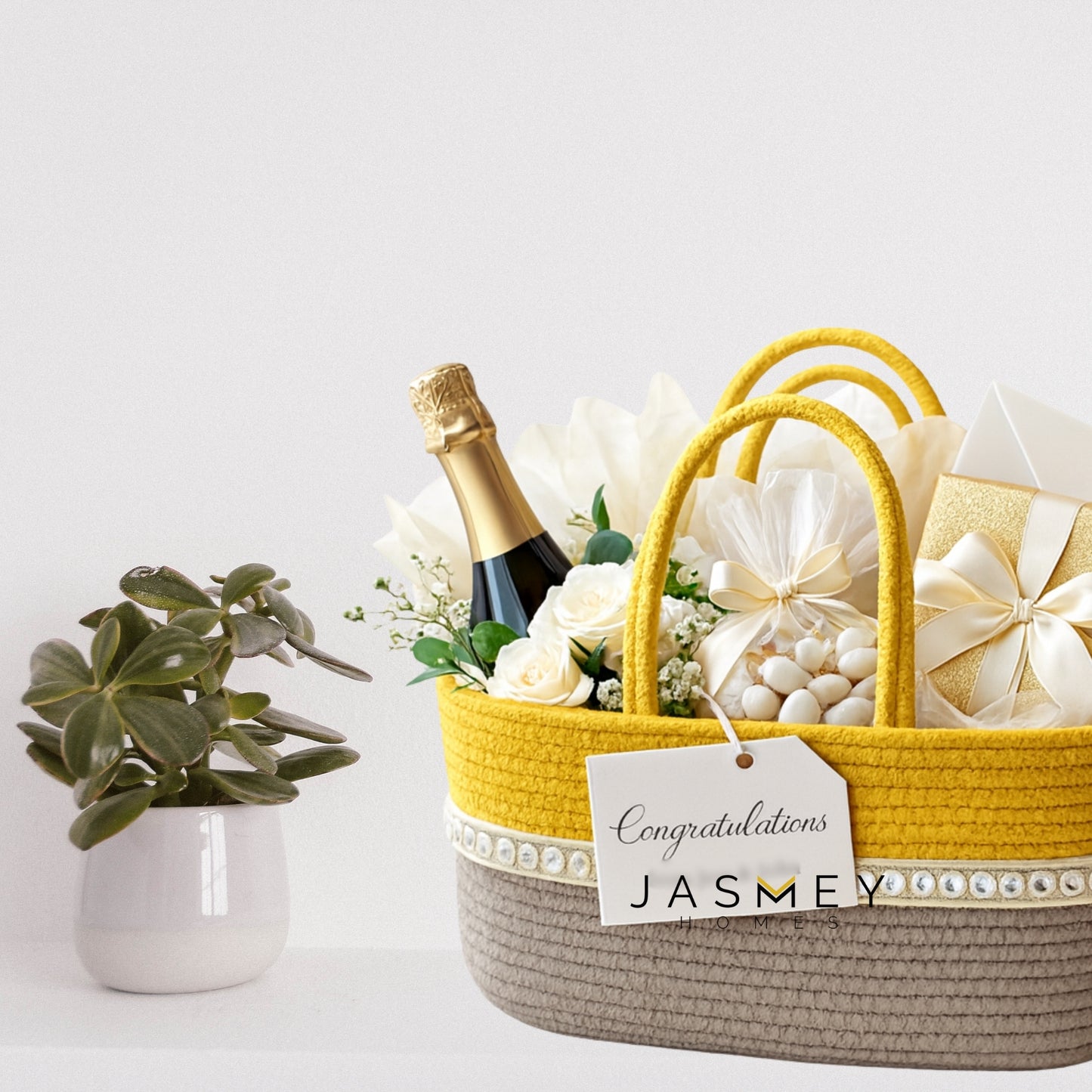 Marigold Yellow  Hamper Basket
