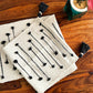 Handmade Table Runner - White & Black Table Runner | 72x13 Inches