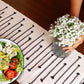 Handmade Table Runner - White & Black Table Runner | 72x13 Inches