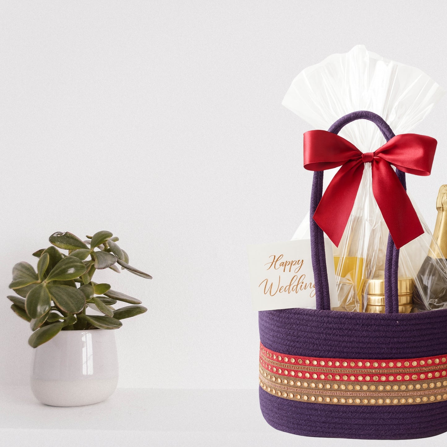 Purple Bloom hamper Basket