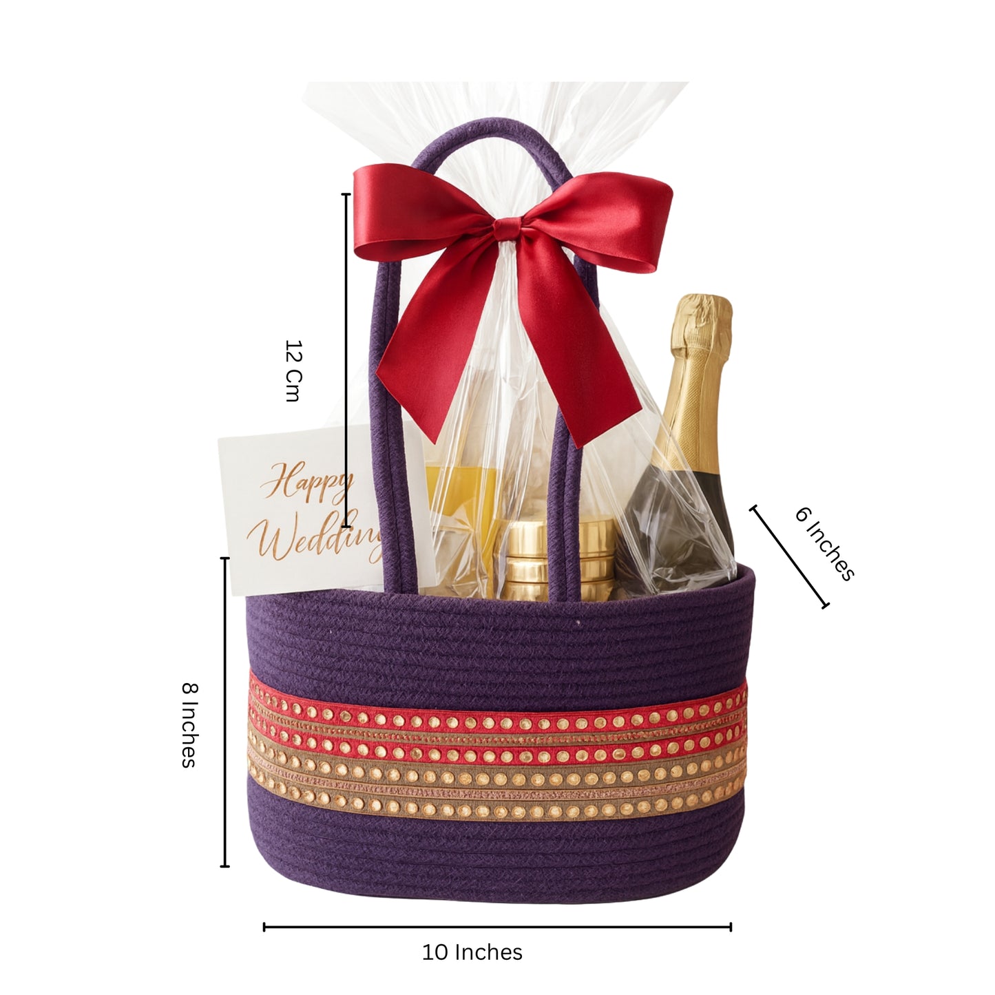 Purple Bloom hamper Basket