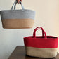 Set of 2 Duotone Baskets- Grey and Red - jasmeyhomes
