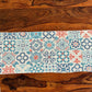Boho Table Runner - Blue Chakra Design | 72x13 Inches