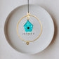 Tiny Home Melody - Hand Painted Hanging Ornaments  For Home Decor, Wind Chimes- Set of 3 Aqua