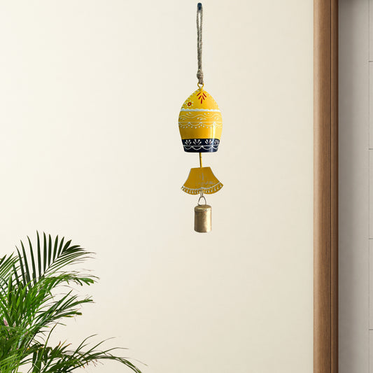 Fish Wind Chimes for Home Balcony with Sound - Yellow