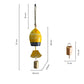 Fish Wind Chimes for Home Balcony with Sound - Yellow