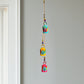 Rangilo Ghar Dream Chime - Hand Painted Hanging Ornaments  For Home Decor, Wind Chimes- Set of 3 Cylindrical