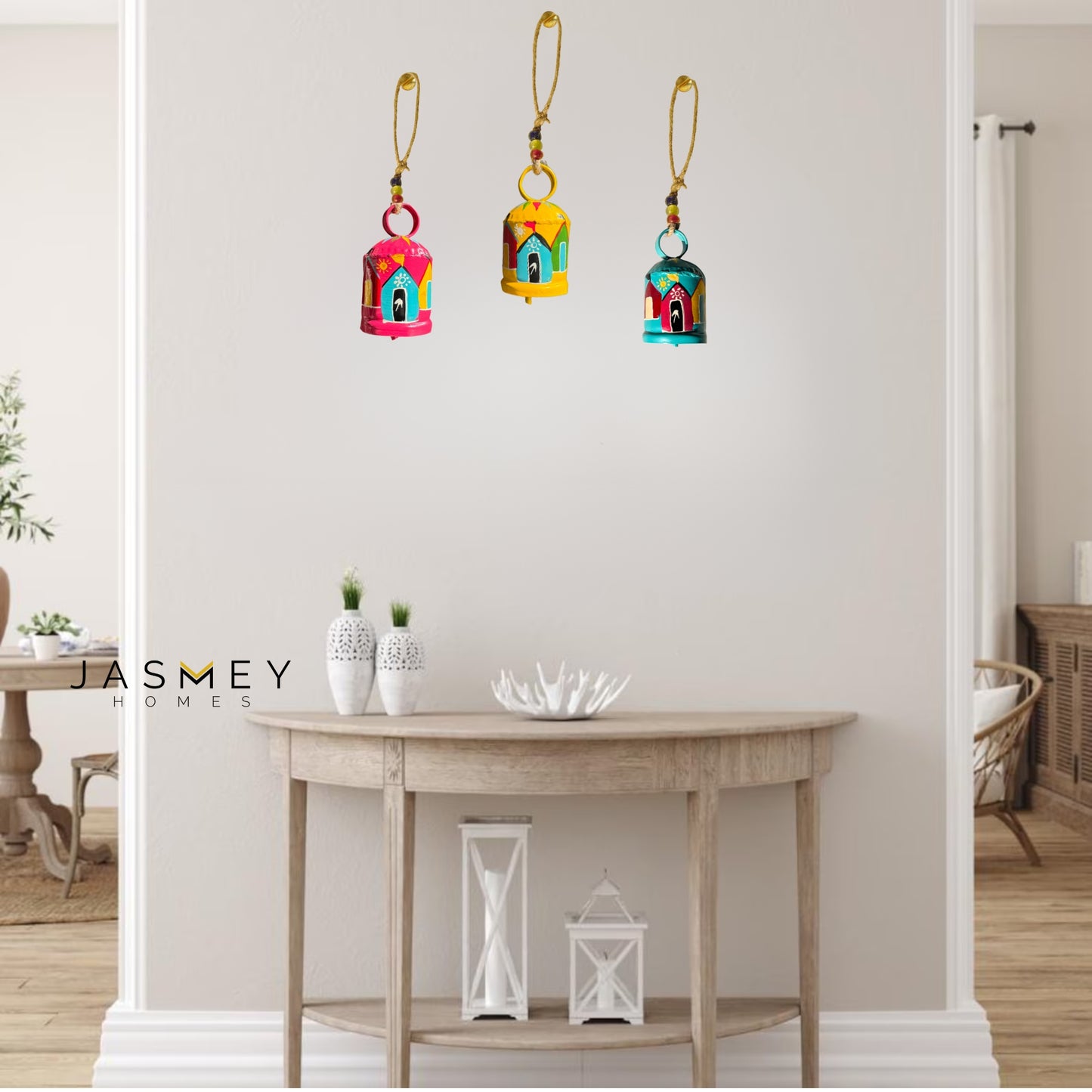 Rangilo Ghar Dream Chime -  Aqua , yellow and Pink