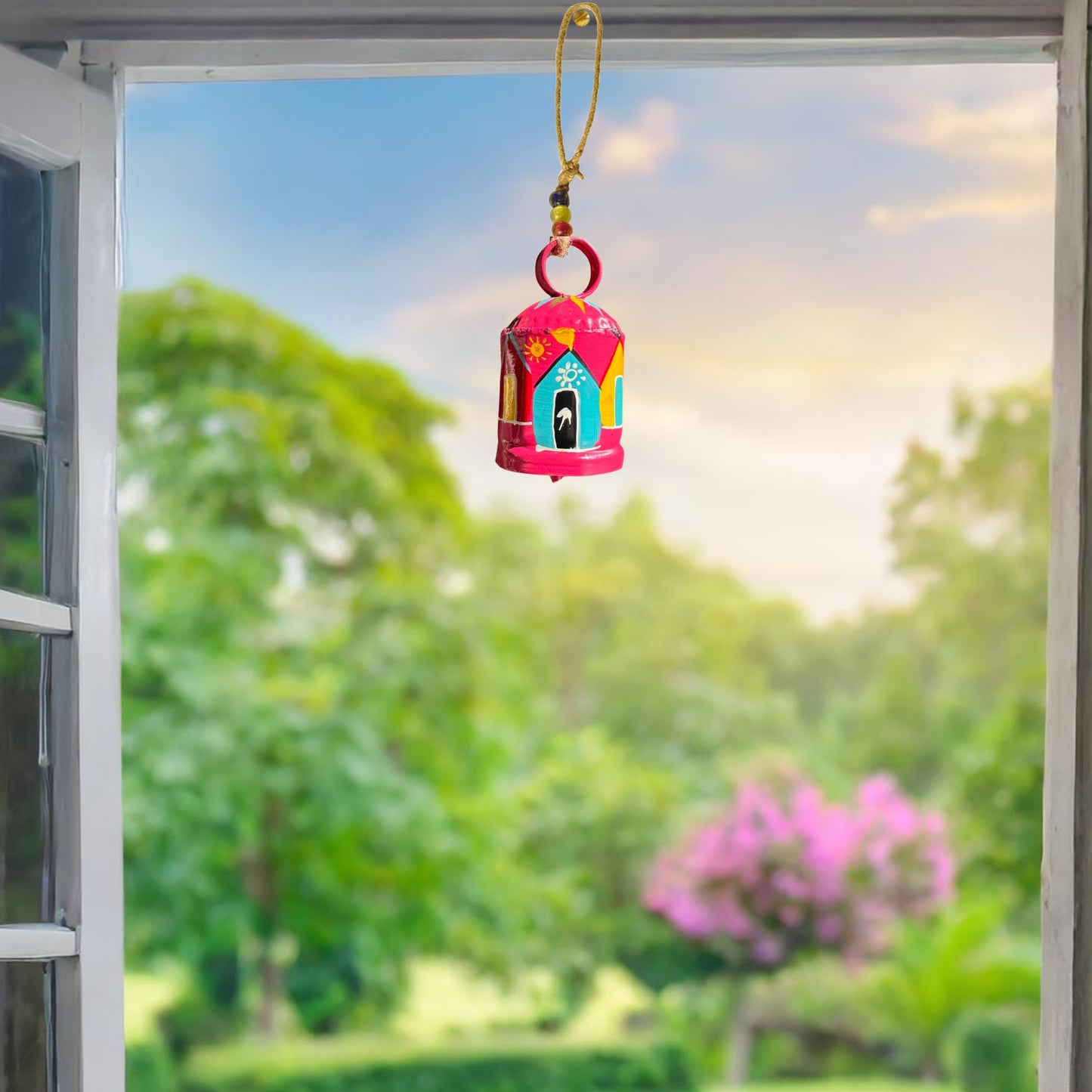 Rangilo Ghar Dream Chime -   Set of 2 - Pink and Aqua