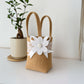 Set of 3  Burlap Flower Basket Wedding Candy Gift Basket for Wedding Ceremony Party Christmas, Diwali  Gifting