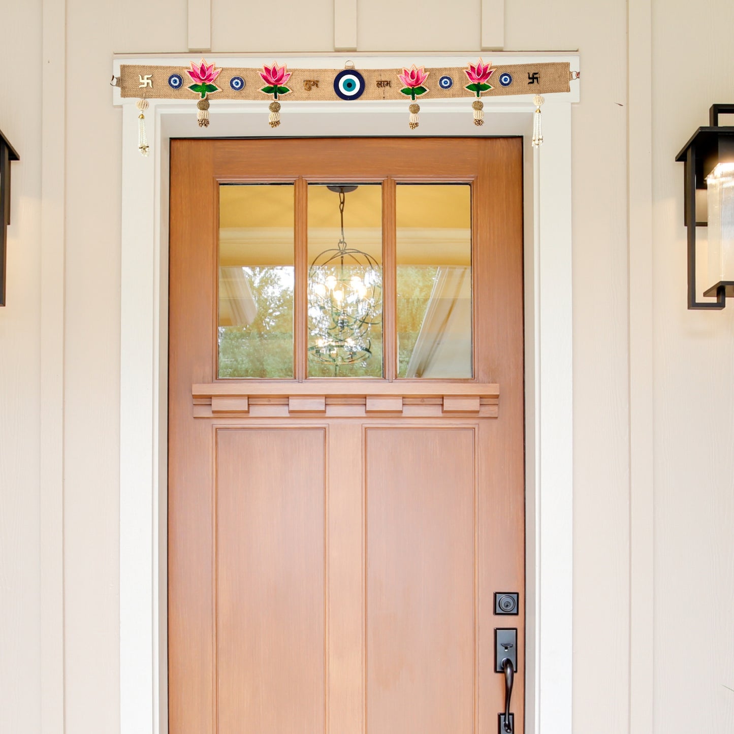 Evil Eye And Lotus Subh Labh Door Toran