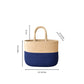 Cotton handwoven Lunch Bag | Handbag - Beige & Indigo