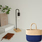 Cotton handwoven Lunch Bag | Handbag - Beige & Indigo