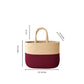 Cotton handwoven Lunch Bag | Handbag - Beige & I Maroon