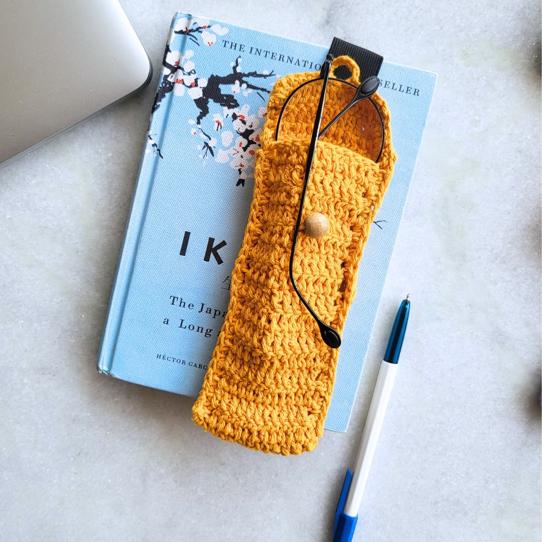 Bookmark & Pouch for Storing Stationery | Mustard - jasmeyhomes