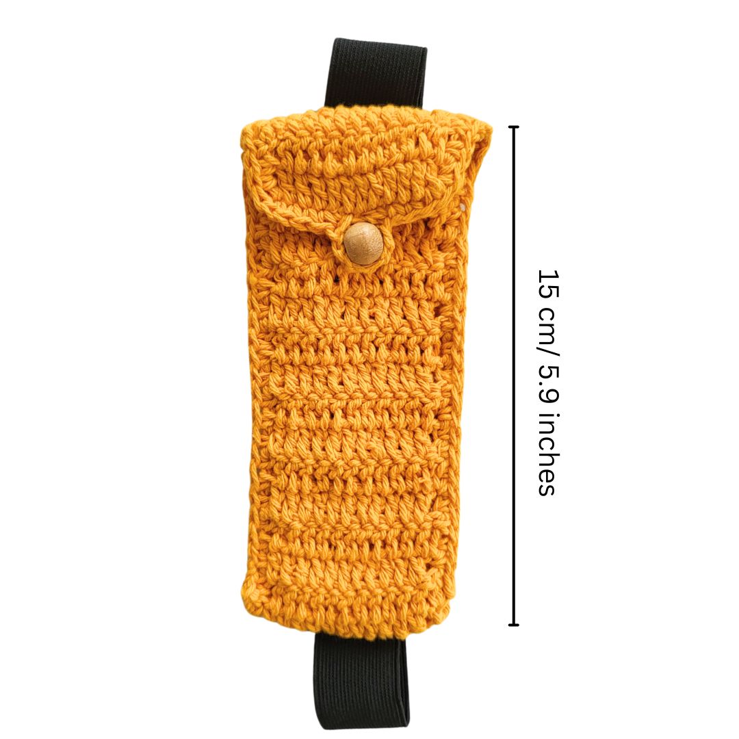 Bookmark & Pouch for Storing Stationery | Mustard - jasmeyhomes