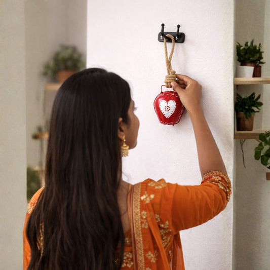 Love Knot Hanging Charm- Red