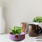 Lavender Cotton Desk Organiser