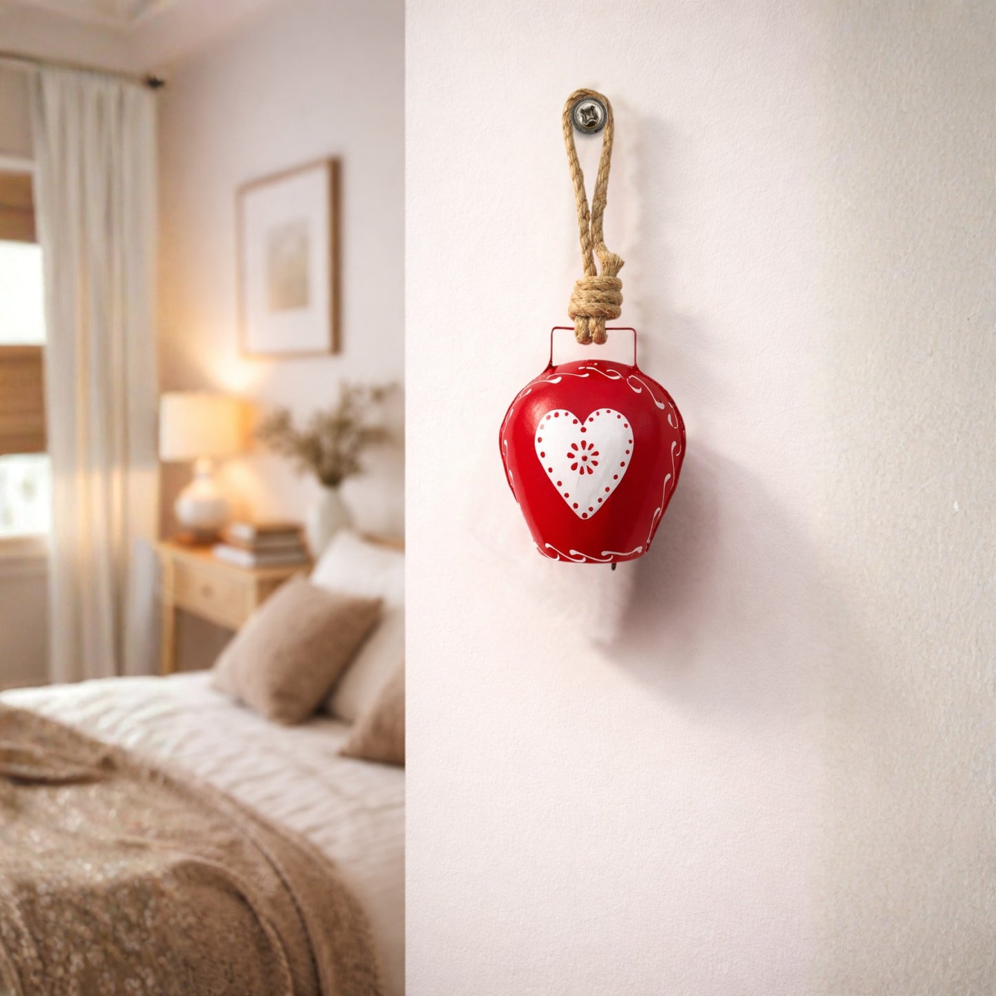 Love Knot Hanging Charm- Red