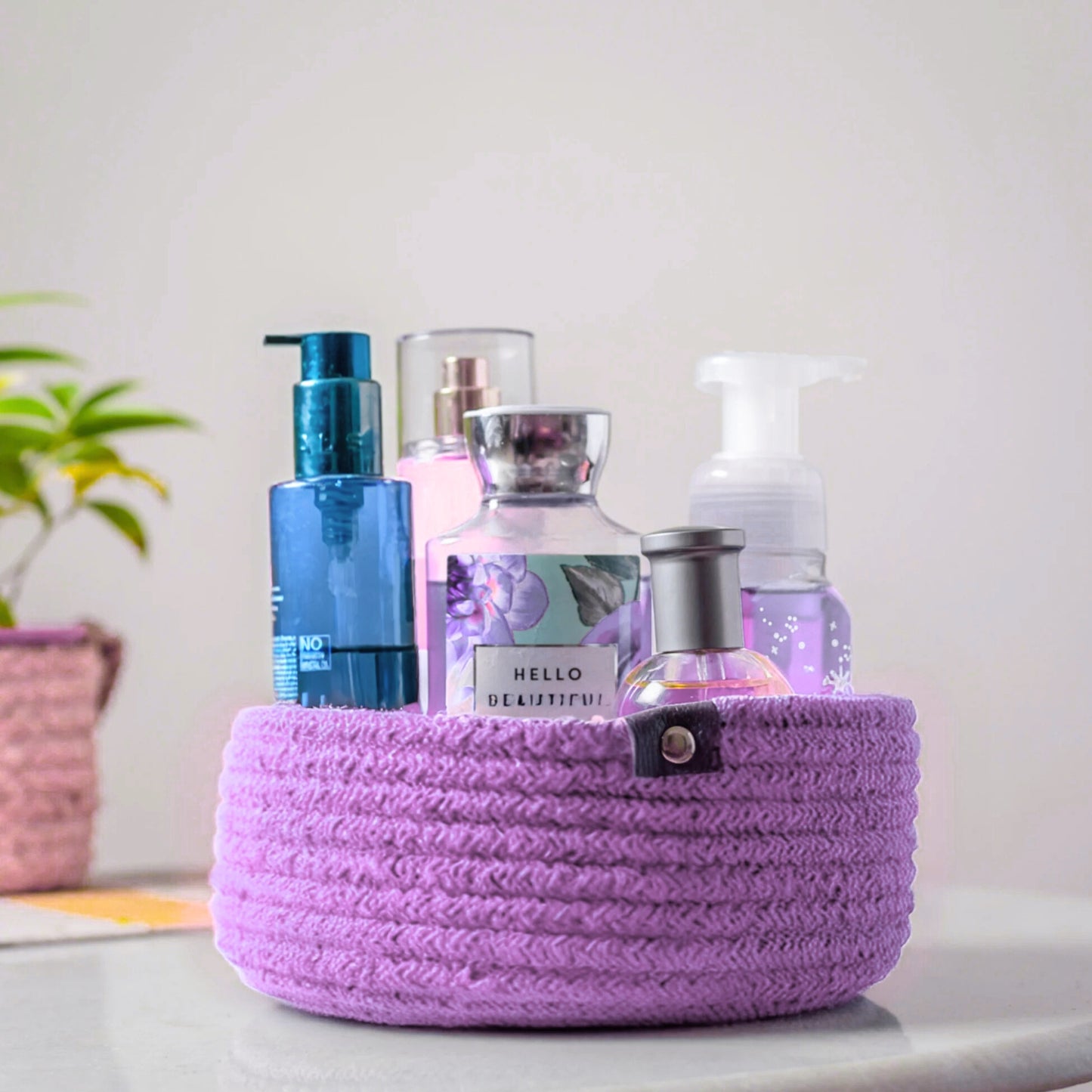 Lavender Cotton Desk Organiser