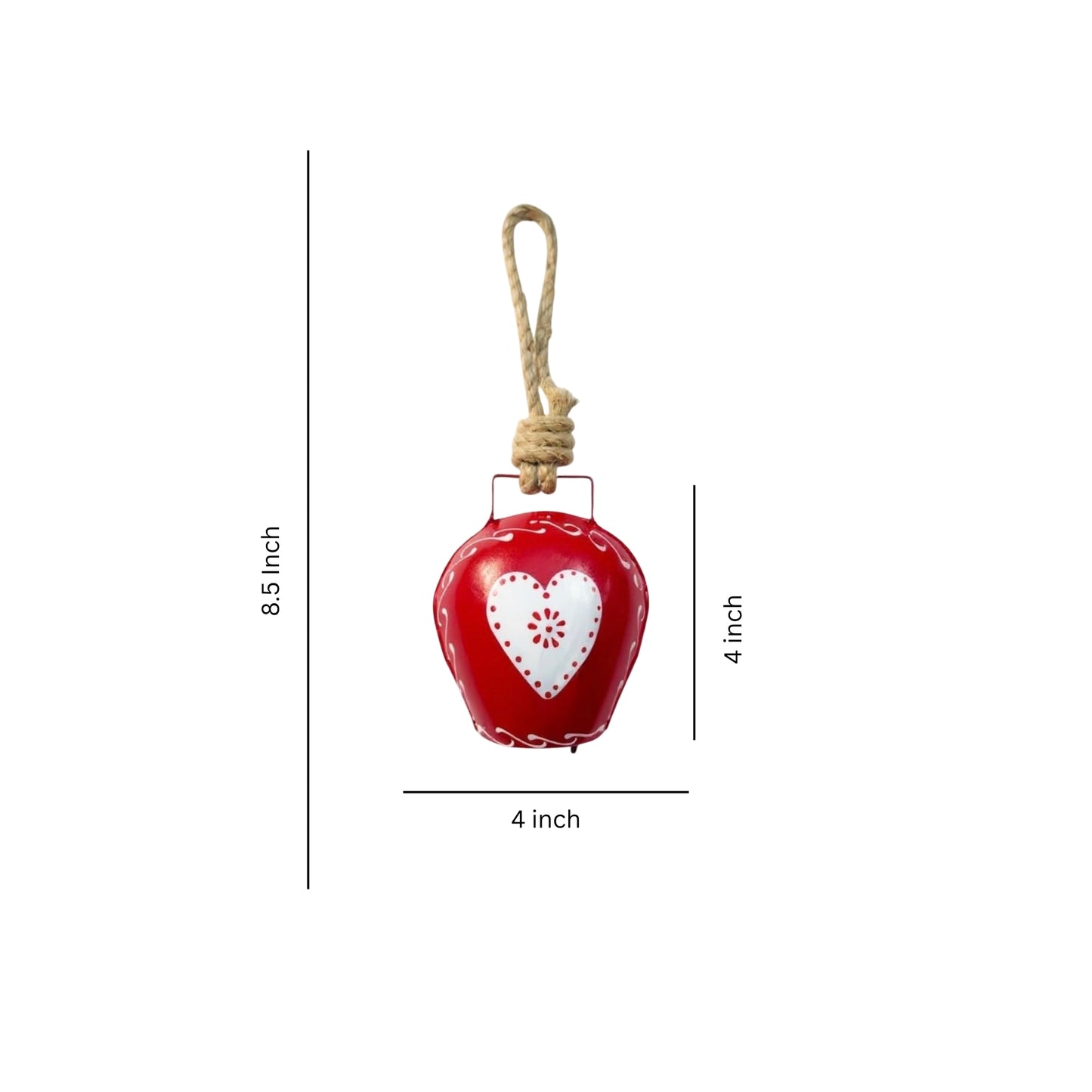 Love Knot Hanging Charm- Red