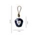 Love Knot Hanging Charm- Blue