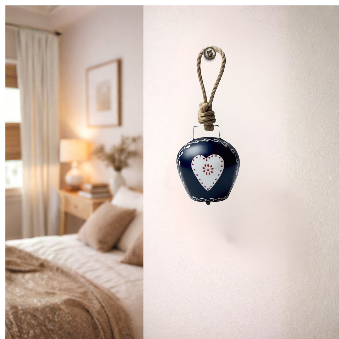 Love Knot Hanging Charm- Blue
