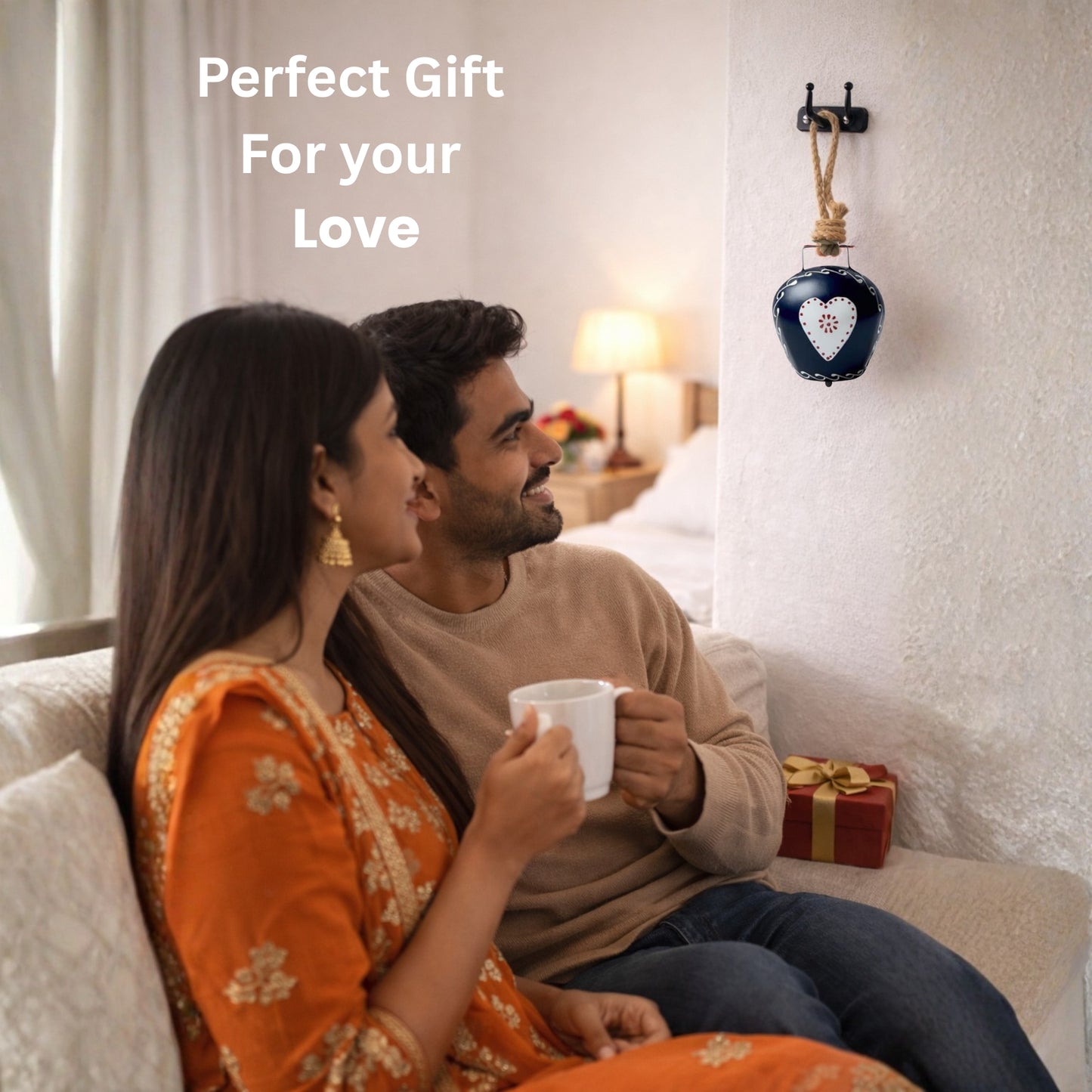 Love Knot Hanging Charm- Blue